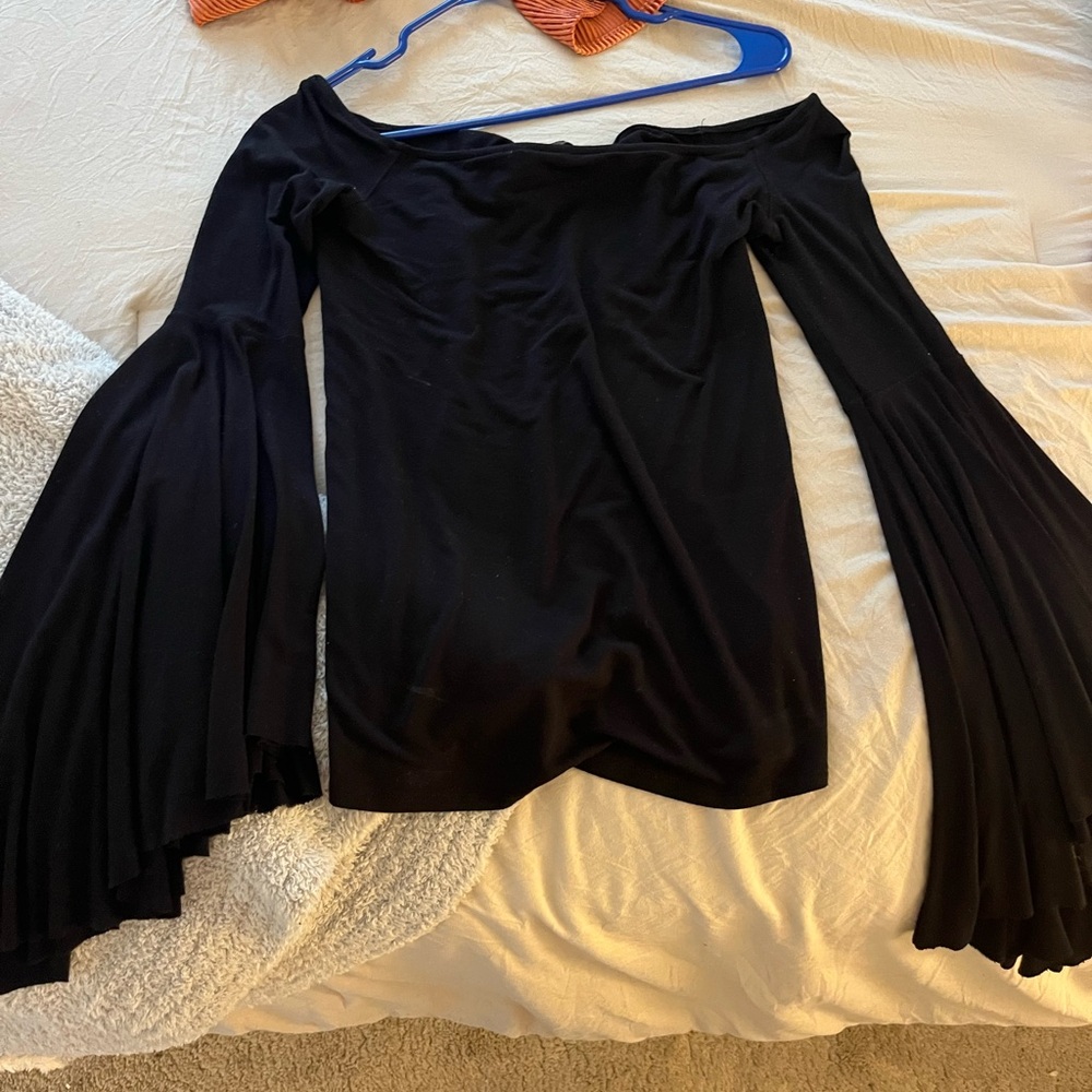 Free people black long sleeve